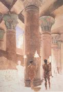 Alma-Tadema, Sir Lawrence Cleopatra at the Temple of Isis at Philae (mk23) oil painting